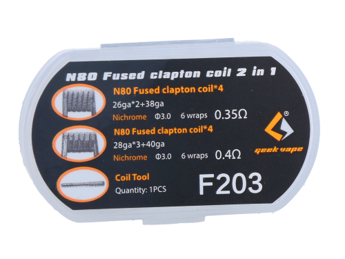 Geekvape N80 Fused Clapton Coil 2 in 1