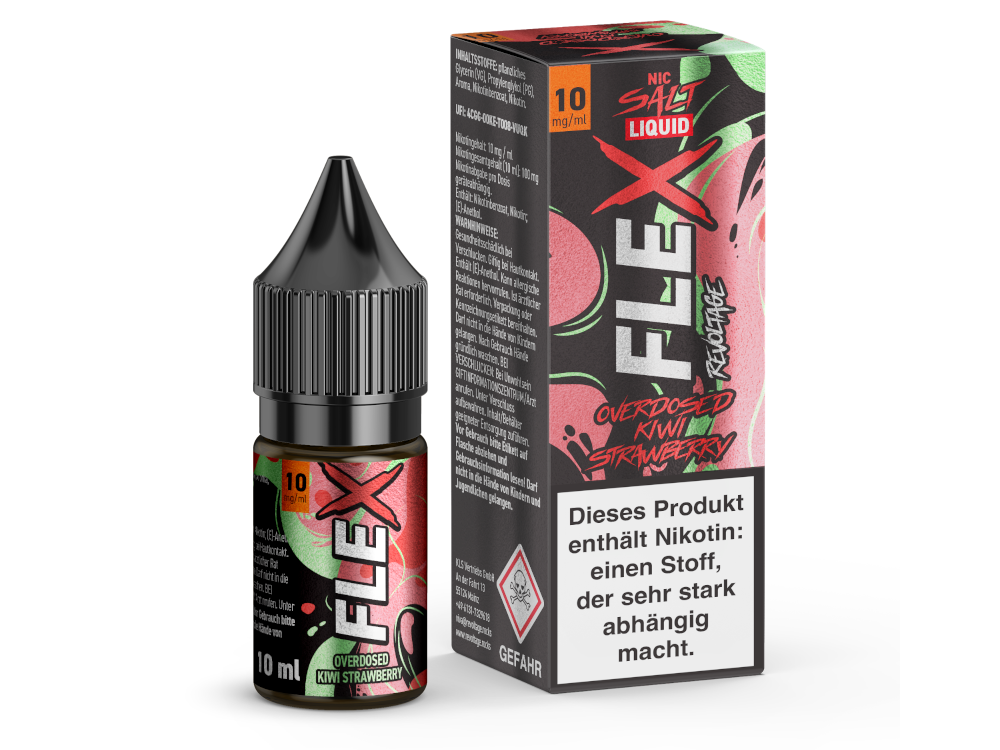 Revoltage Flex Nikotinsalz Liquid Overdosed Kiwi Strawberry