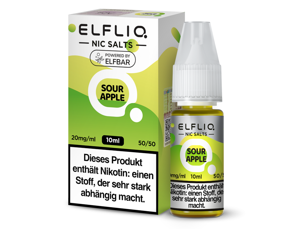 ELFLIQ Nikotinsalz Liquid Sour Apple