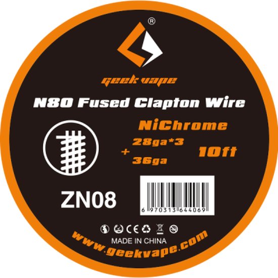 Geekvape N80 Fused Clapton 28ga*36ga ZN08