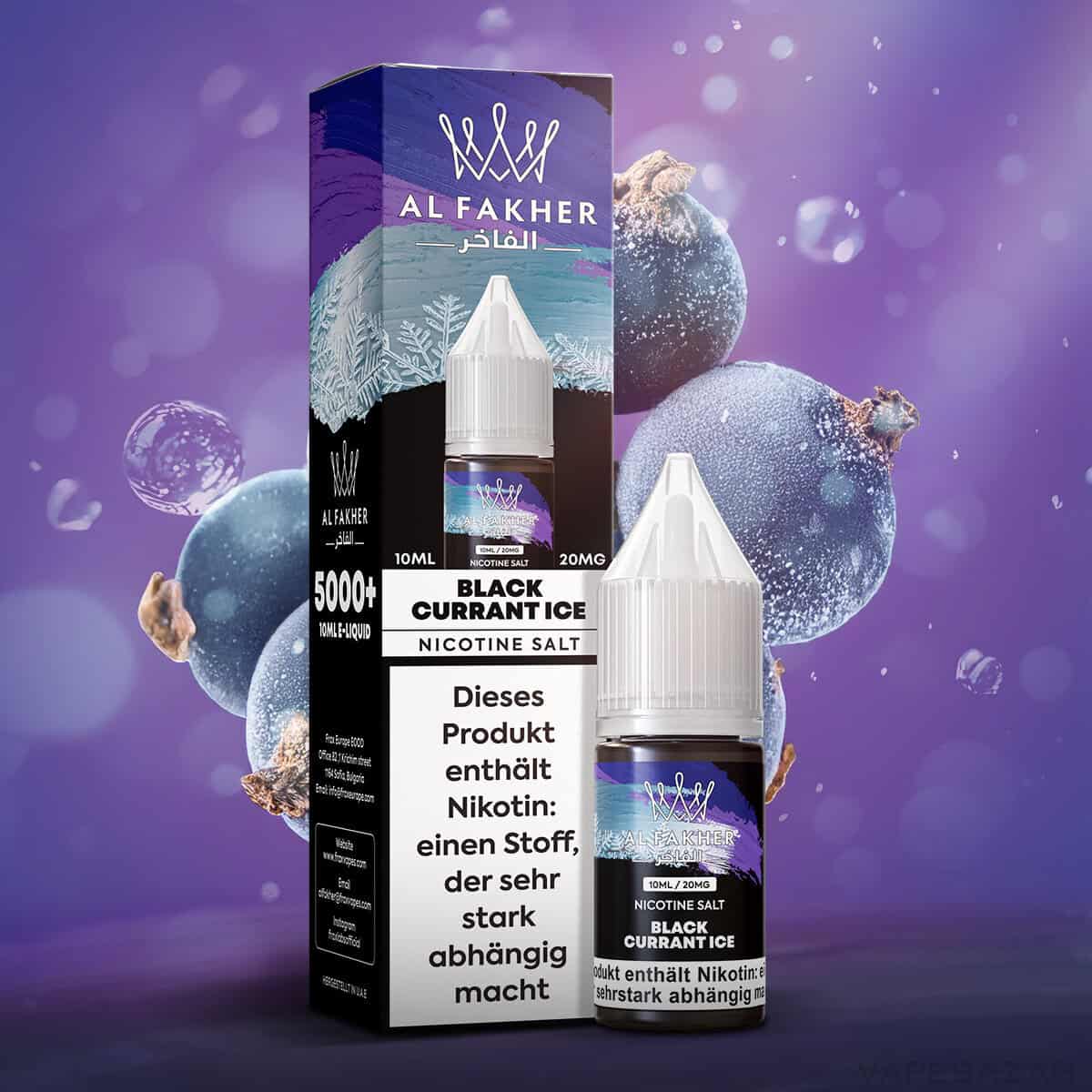 Al Fakher Nikotinsalz Blackcurrant Ice