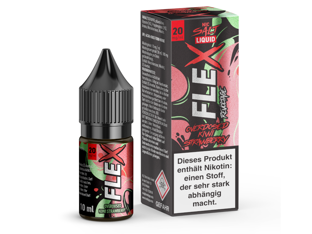 Revoltage Flex Nikotinsalz Liquid Overdosed Kiwi Strawberry
